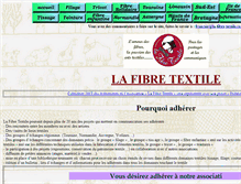 Tablet Screenshot of la-fibre-textile.com